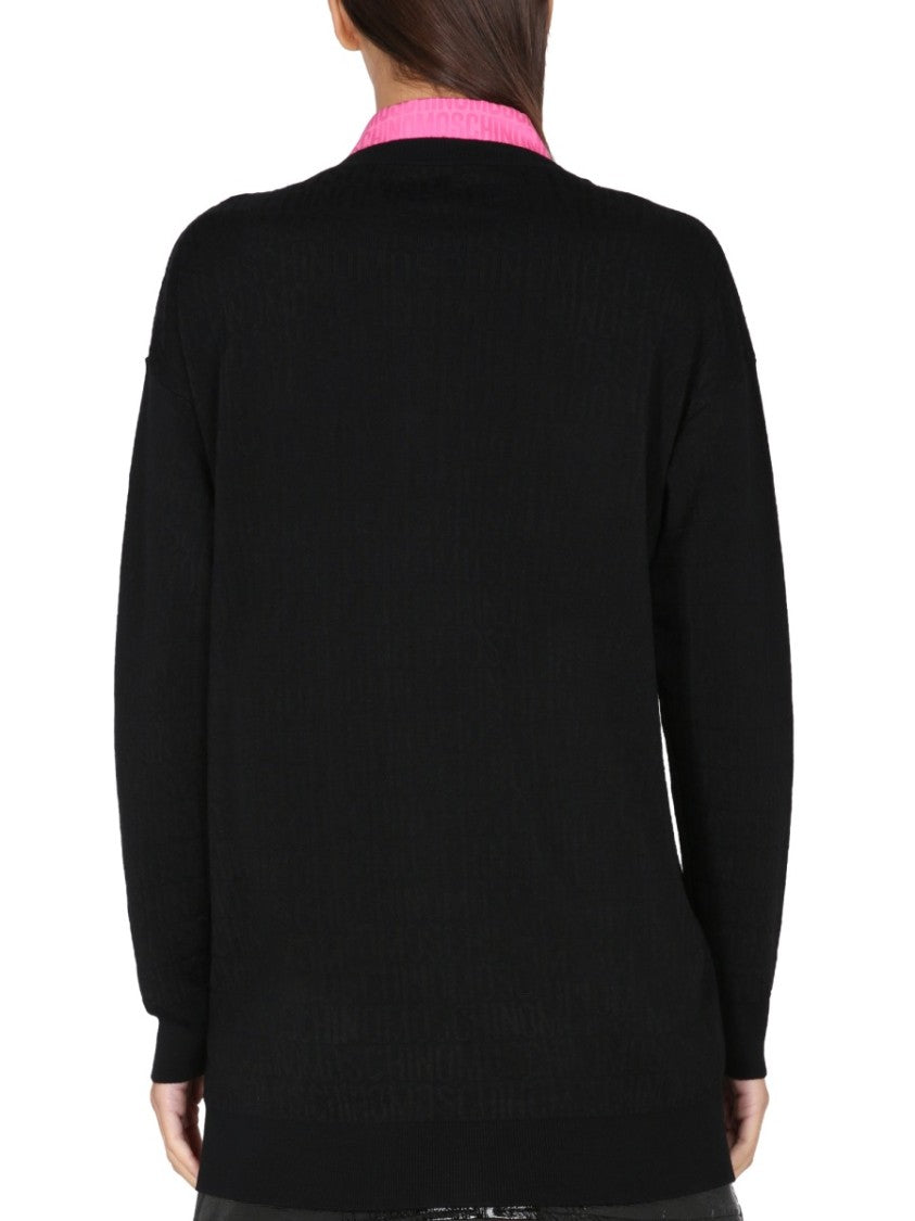 Relaxed Fit Virgin Wool Cardigan