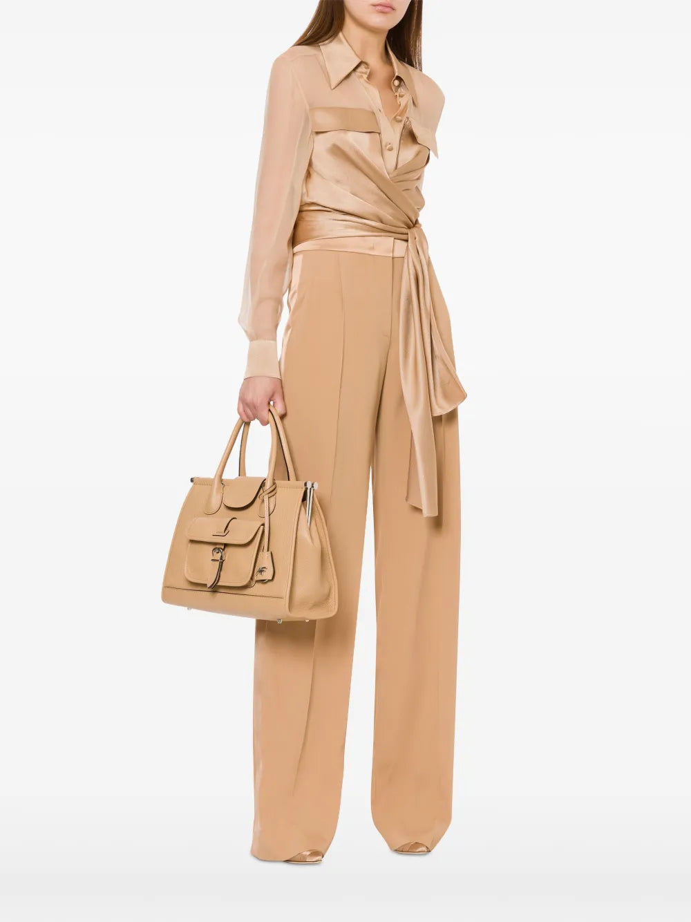 Straight-Leg Tailored Pants with Minimalist Design