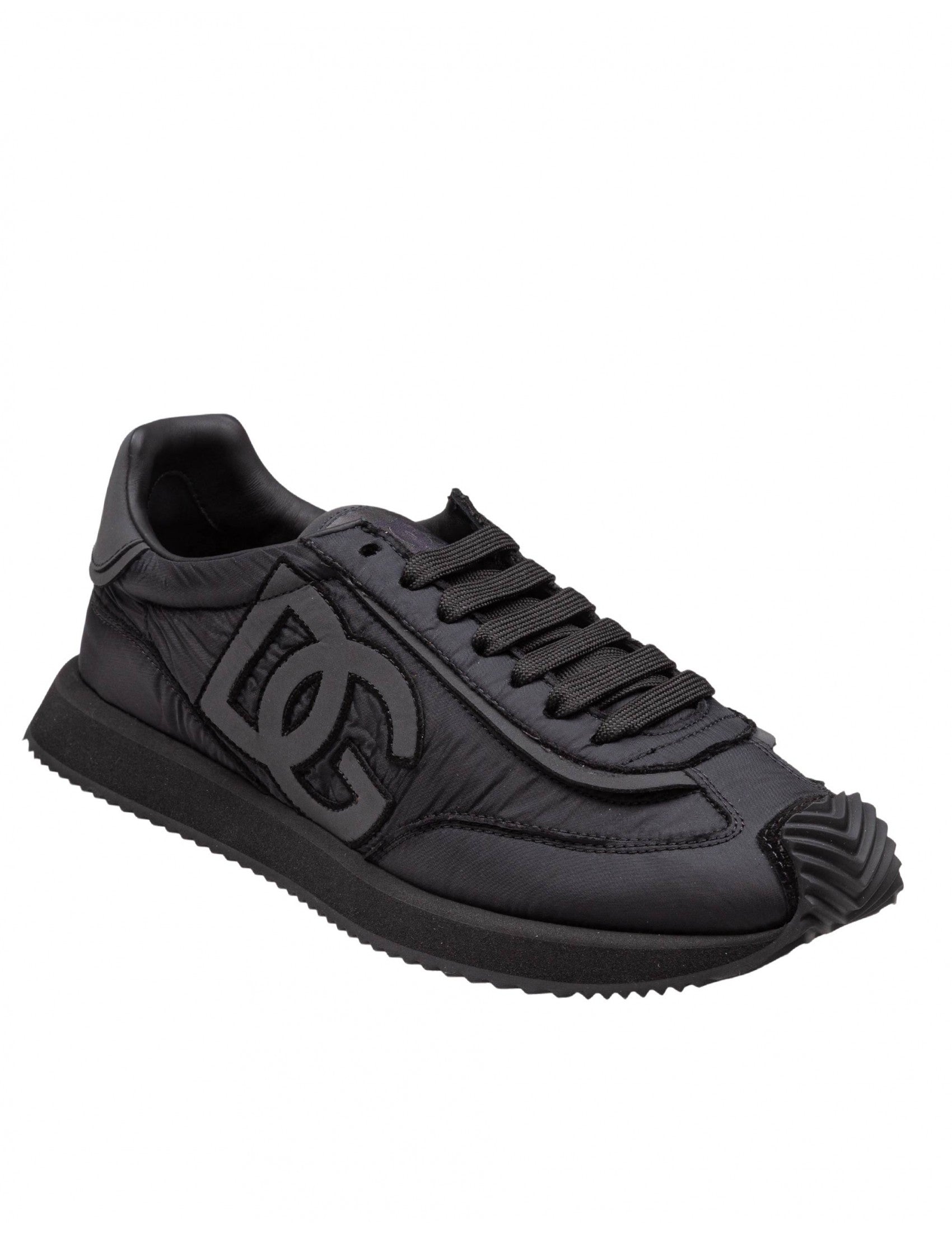 Cushion Sneaker In Mixed Materials Color Black