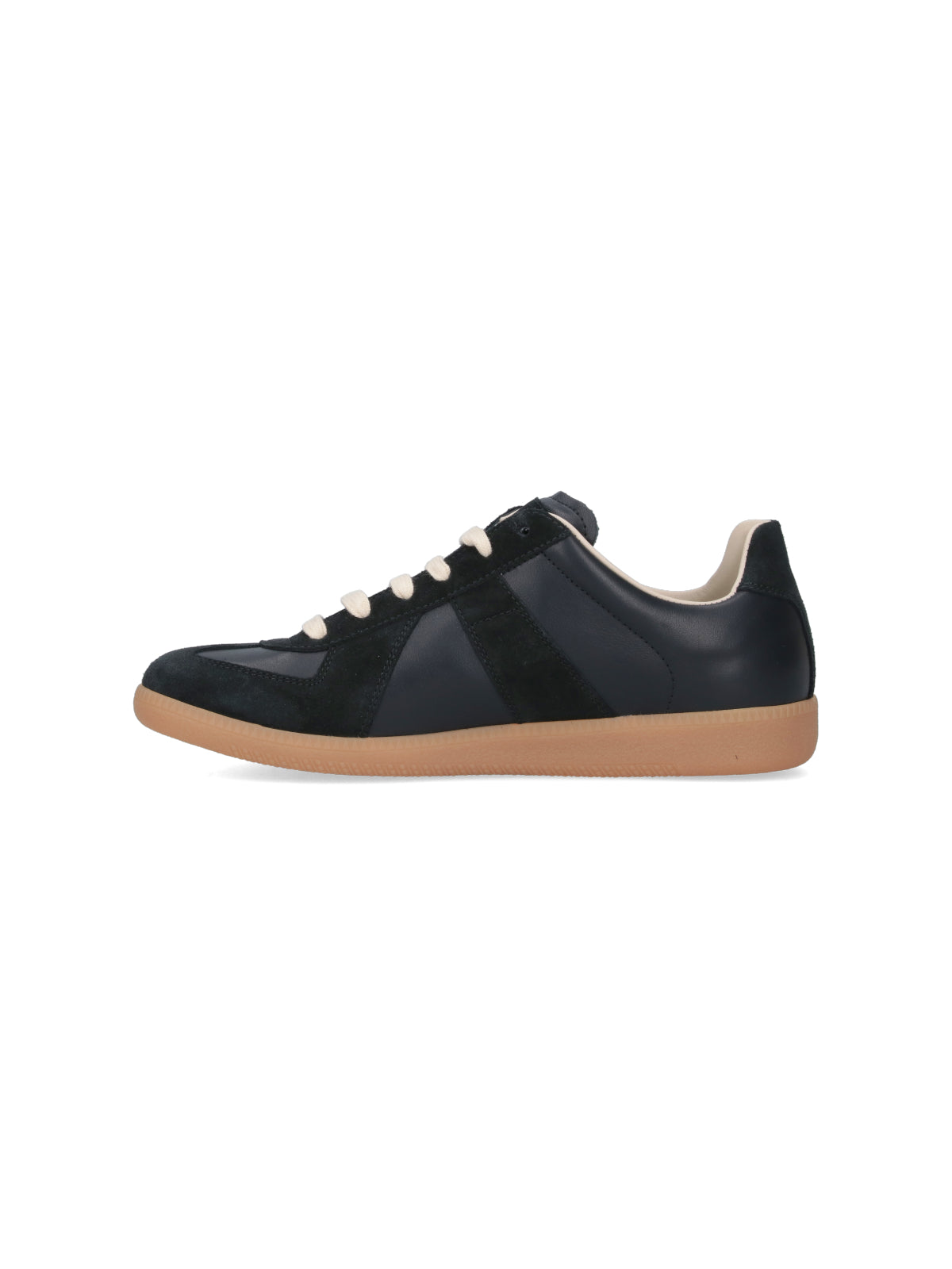 "Replica" Sneakers In Black Leather