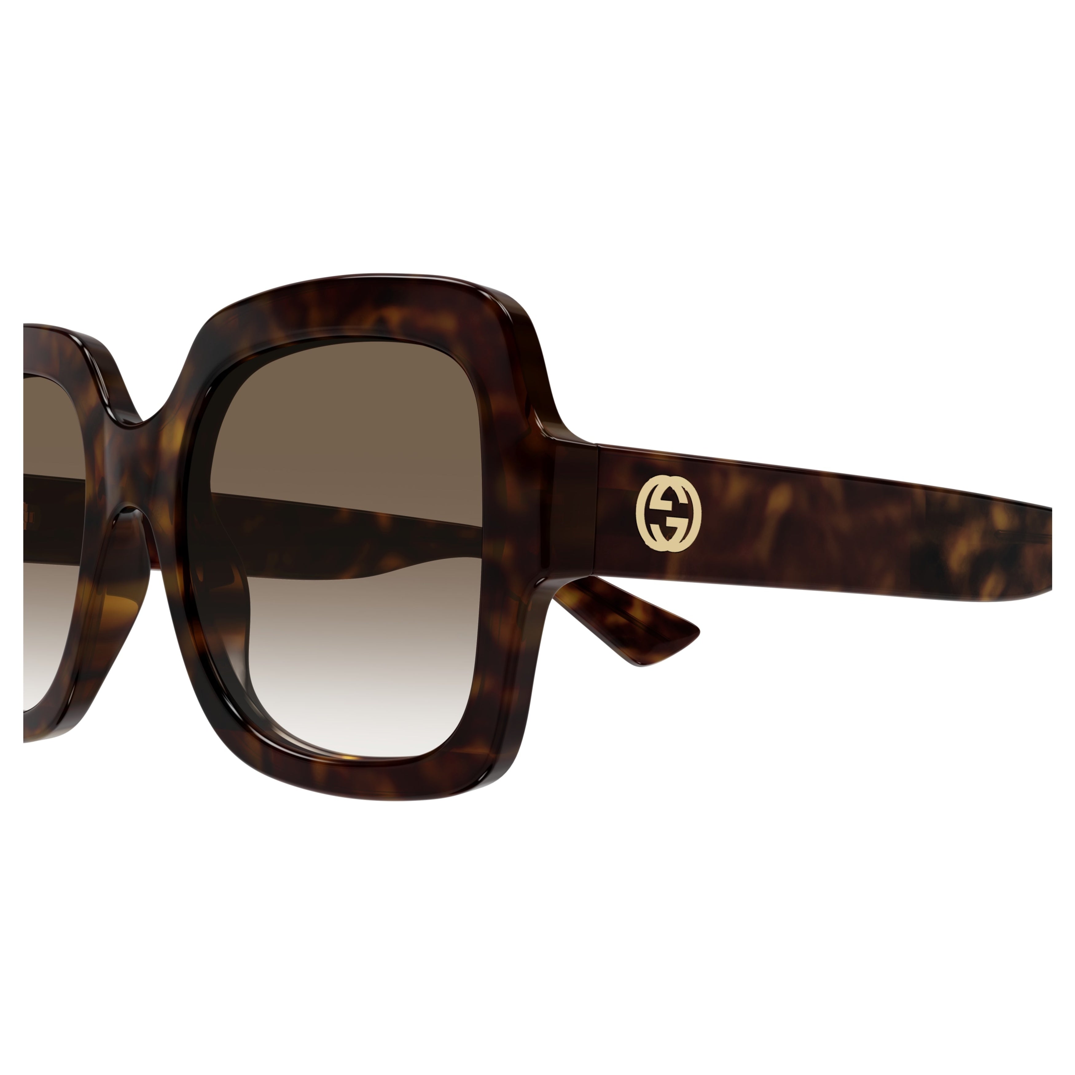 Gg1337s Oversized Tortoiseshell Square Sunglasses