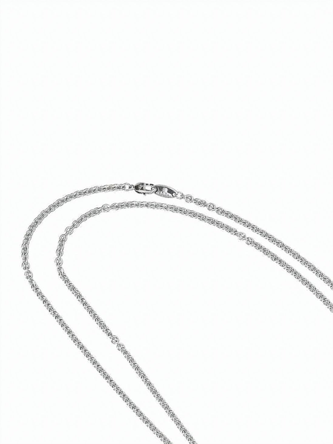 Silver Silver-Tone Flag Pendant Fine Necklace