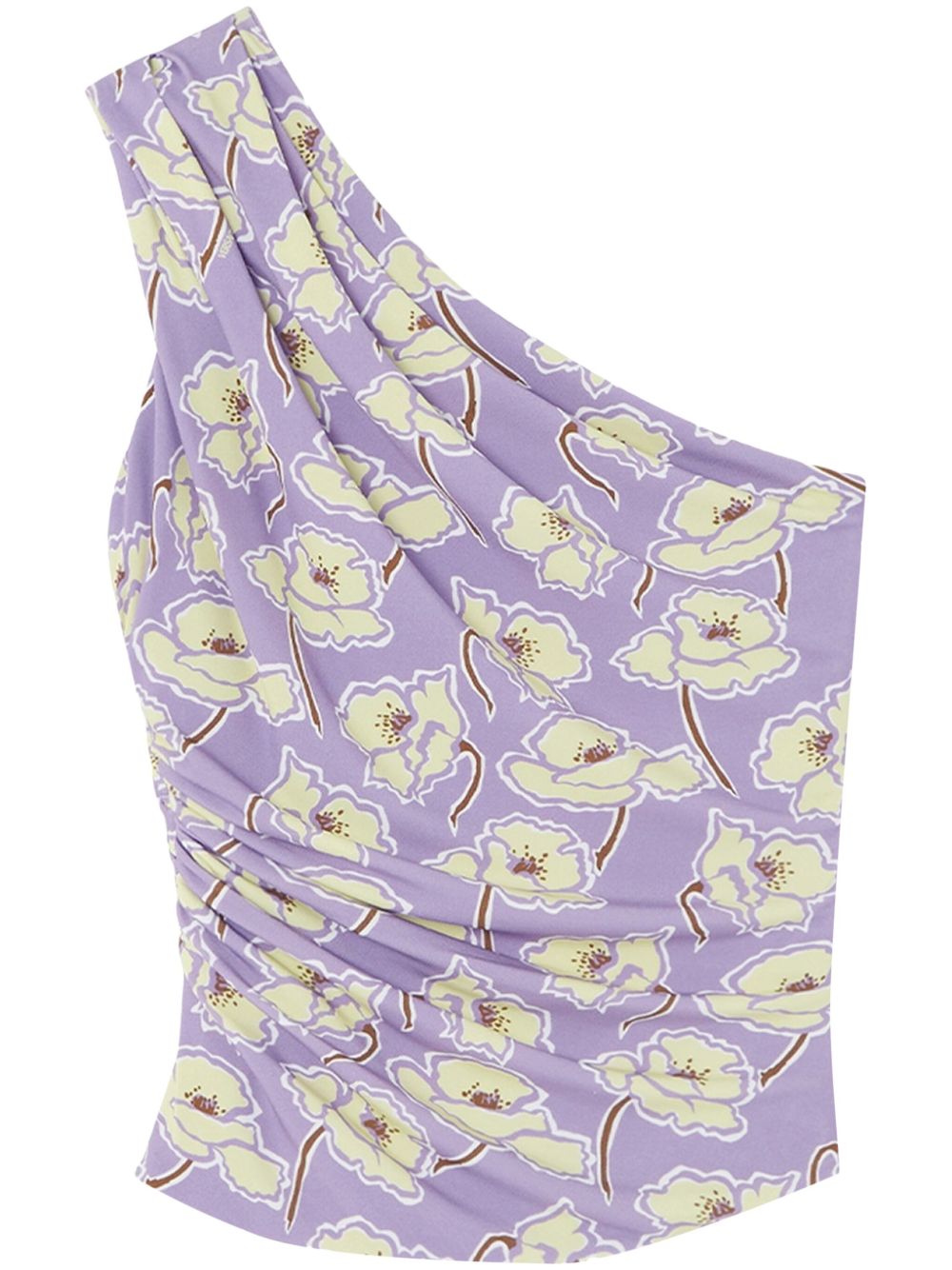 One-Shoulder Lilac Top