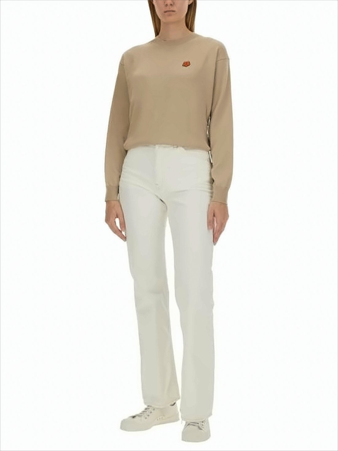 Relaxed-Fit Wool Sweater With Subtle Logo