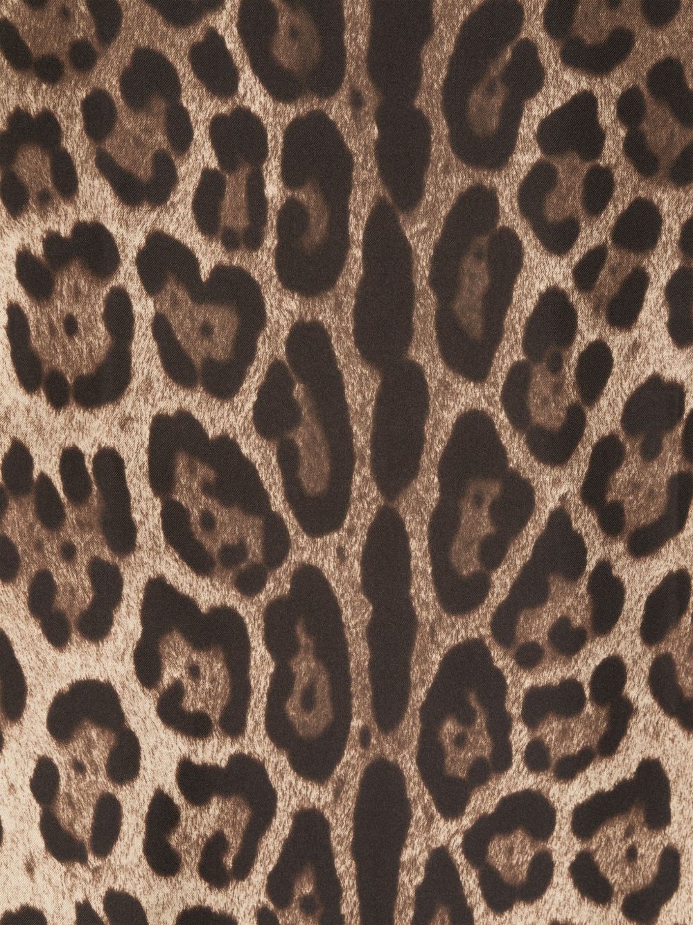 Rectangular Leopard Print Silk Scarf