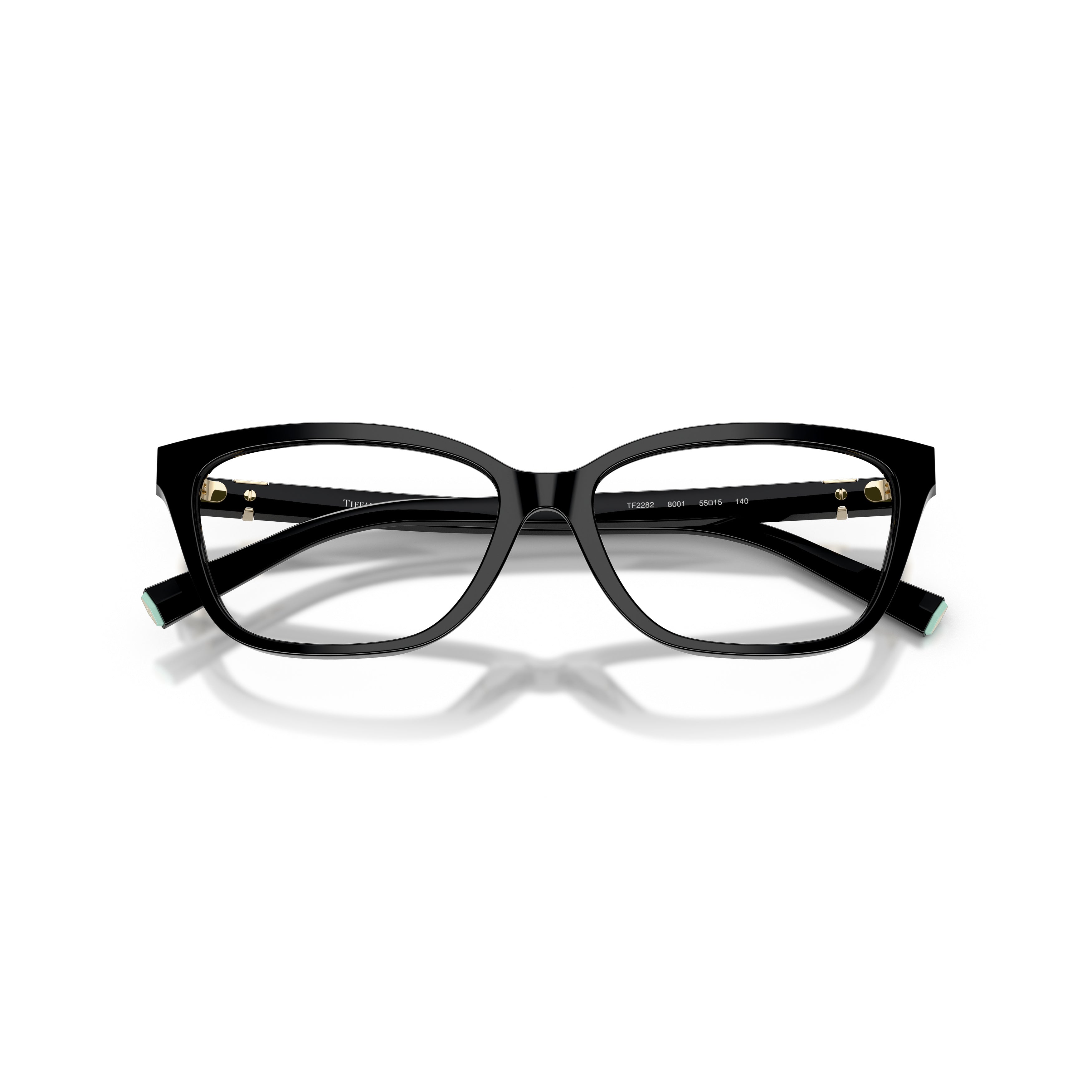 0tf2282 Rectangular Black Acetate Eyeglasses