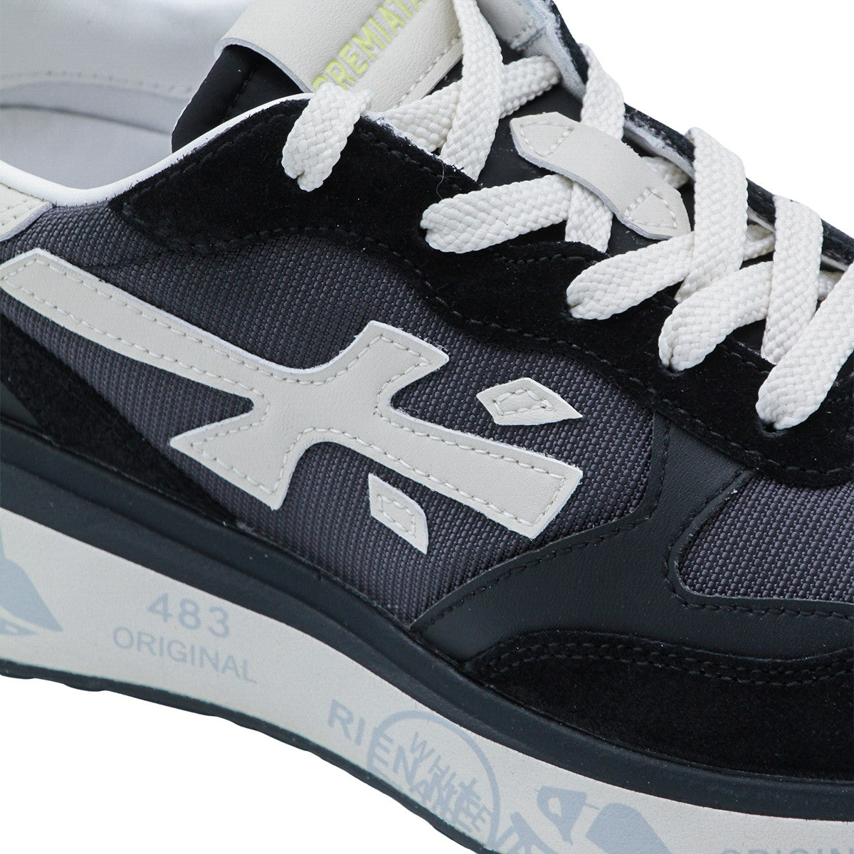 Distinctive Blue Sneakers with Suede
