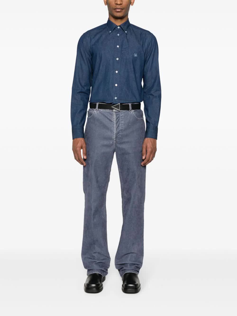 Roma Long-Sleeve Paisley Pattern Cotton Shirt