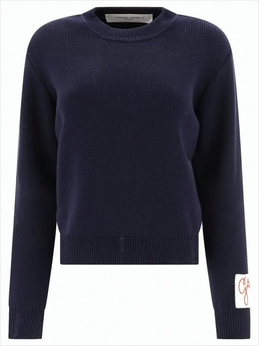 Ribbed Knit Sweater with Cropped Fit