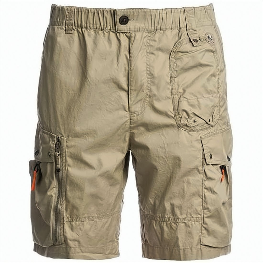 Relaxed-Fit Cargo Shorts with Elastic Waistband