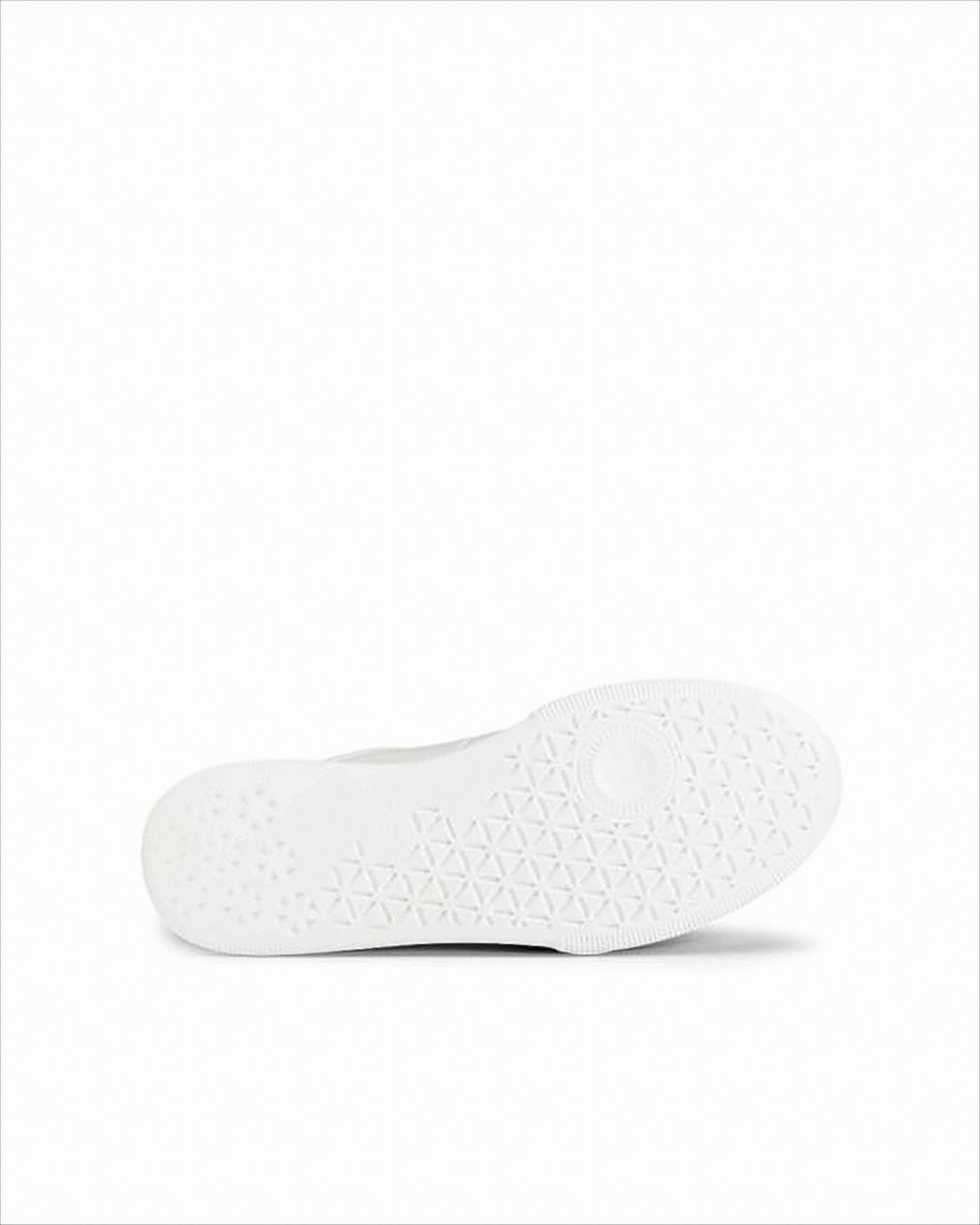 Minimalist White Sneakers with Perforated Detailing