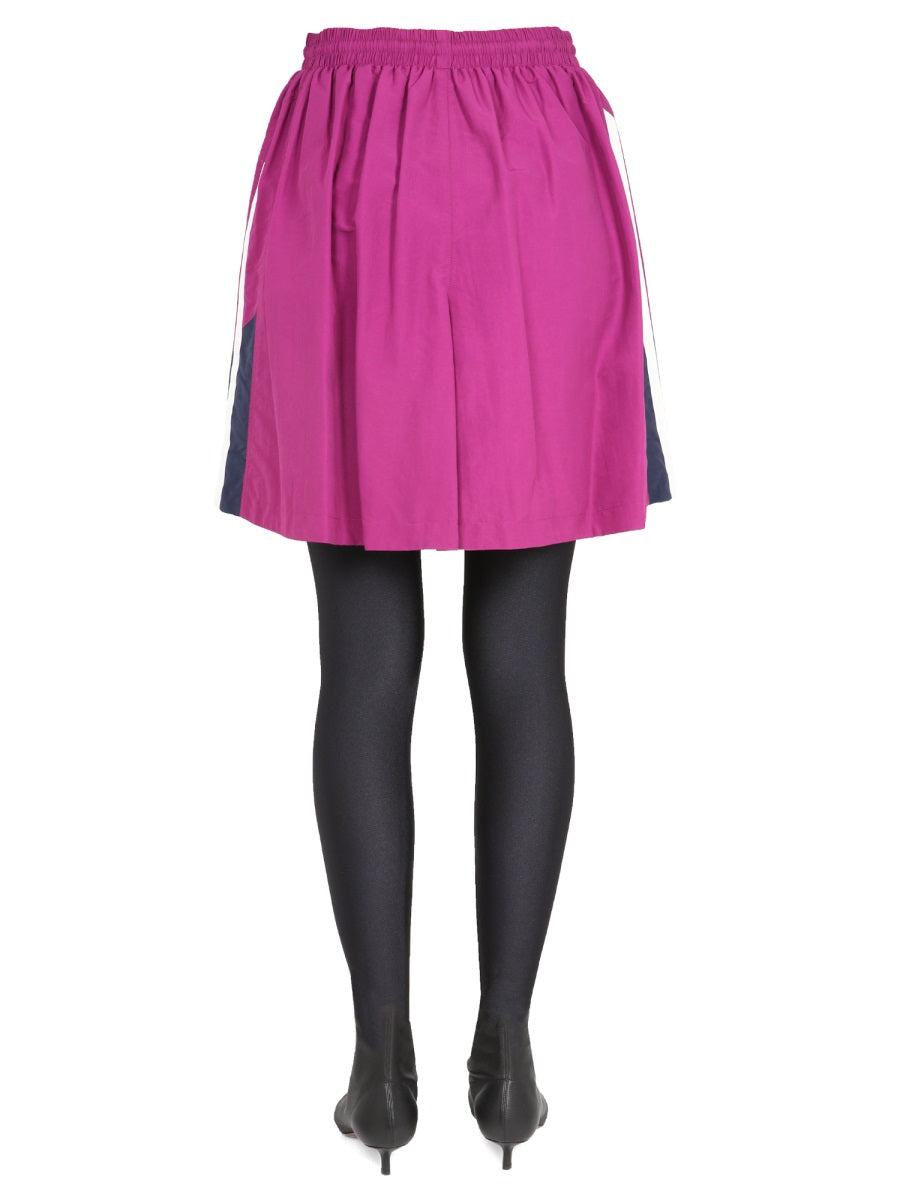 Sporty Skirt with Elastic Waistband and Dual Pockets