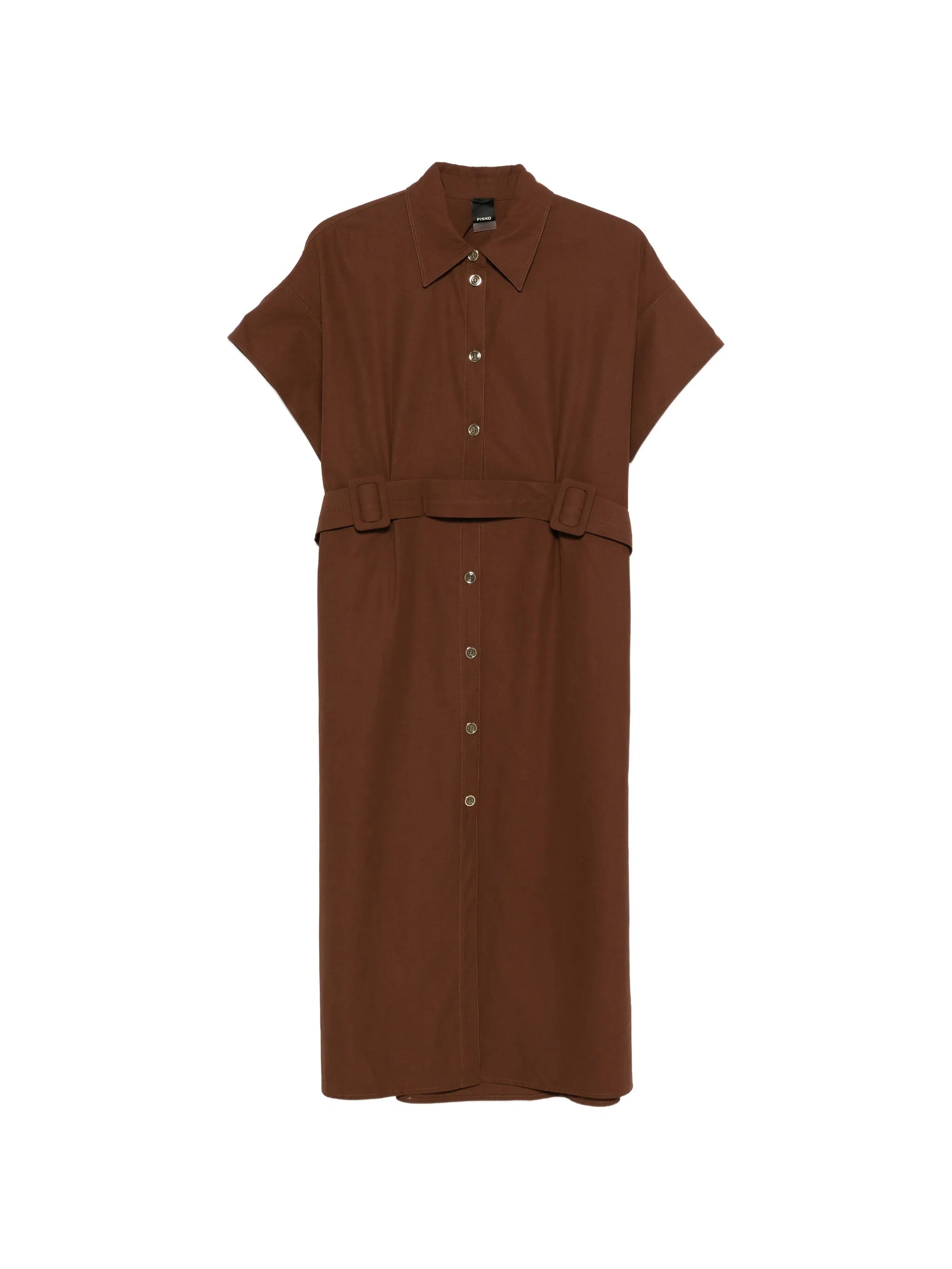 Alesha Midi Wide-Sleeve Fabric Dress