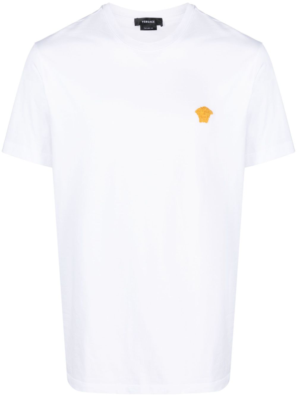 Regular Fit Silk-Nylon Blend White T-Shirt