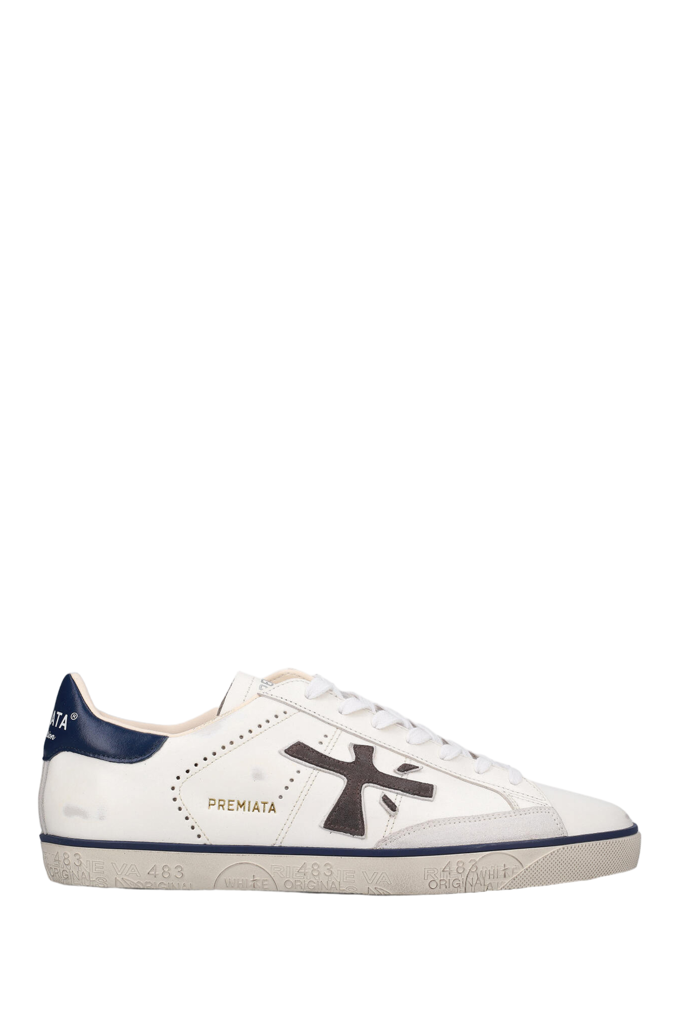 White Steven Leather Sneakers