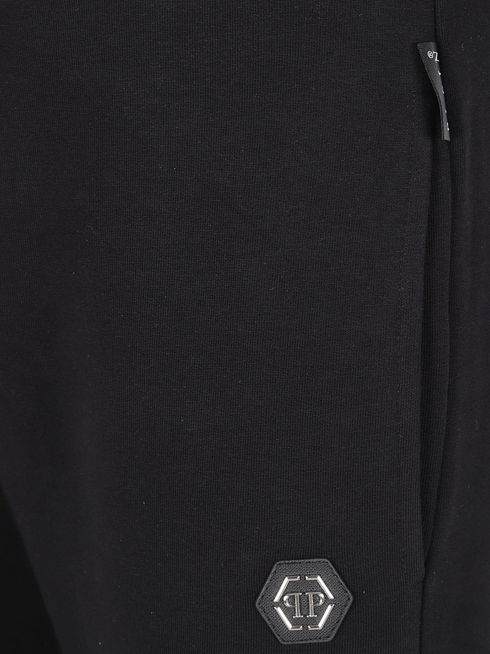 Tapered Black Jersey Trousers