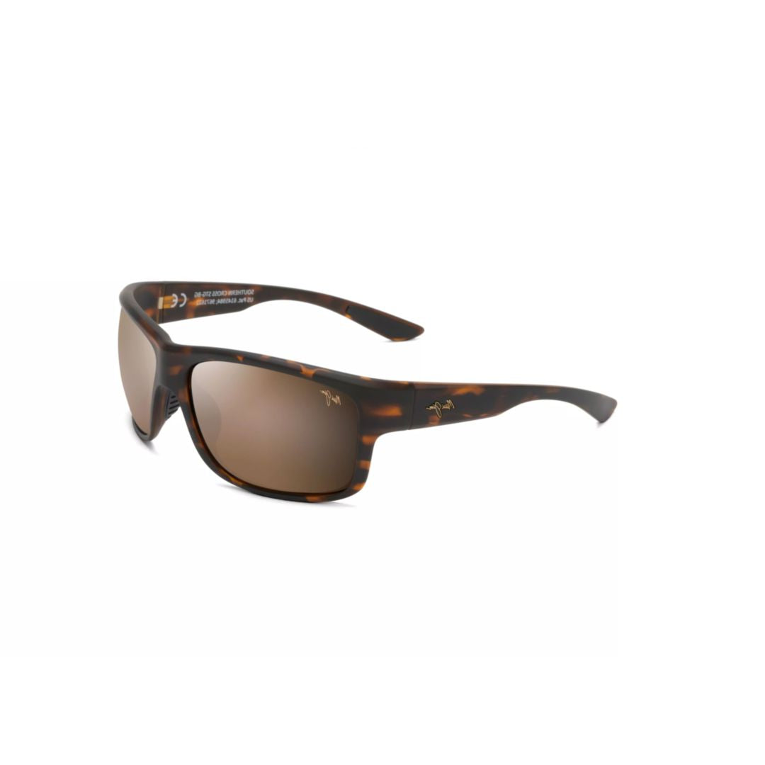 Southern Cross Rectangular Tortoiseshell Sunglasses with Brown-Tinted Lenses
