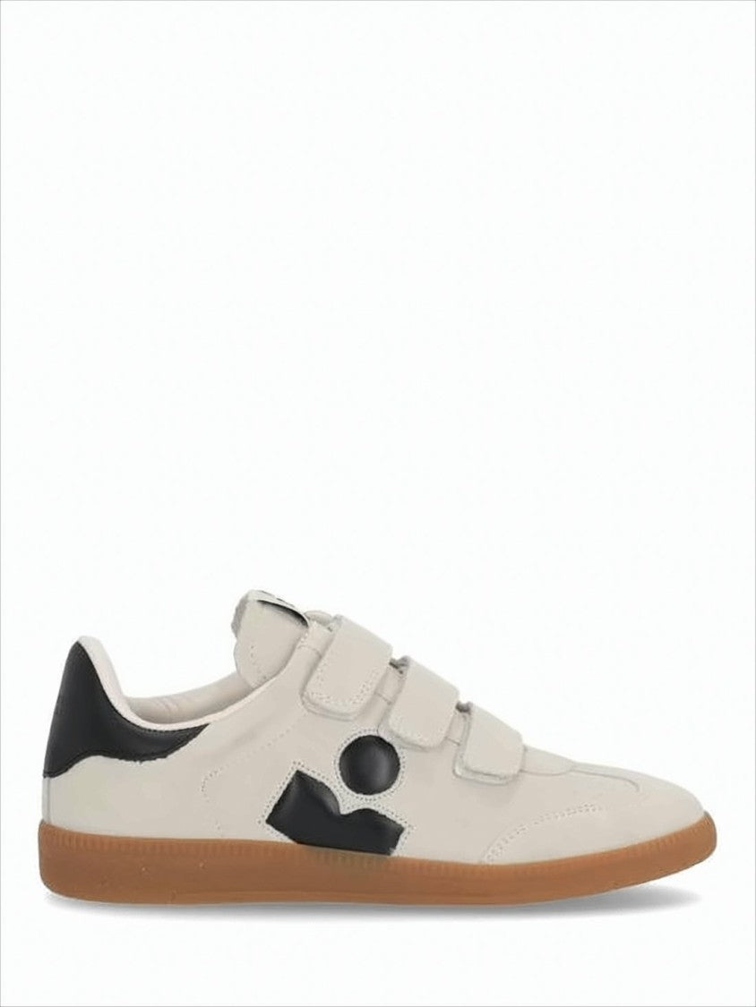 Suede Low-Top Sneakers with Velcro Straps