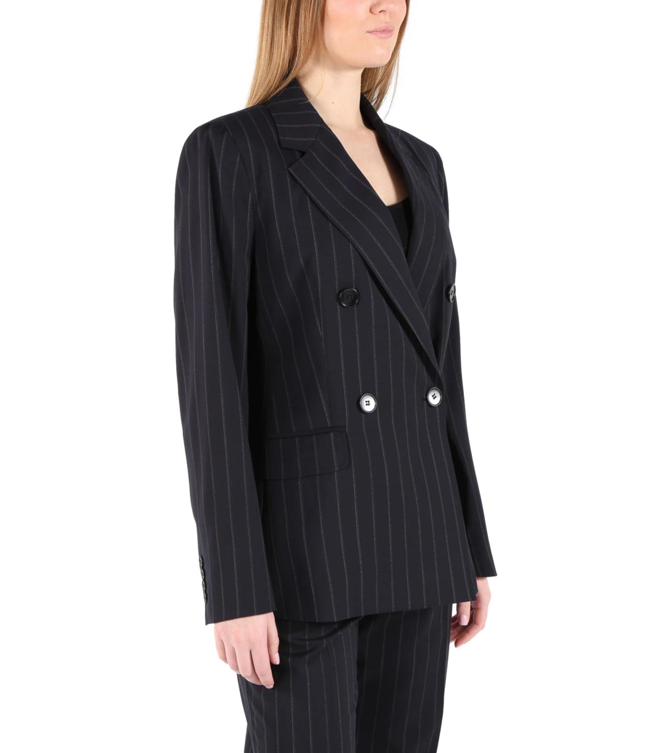 Blue Pinstripe Virgin Wool Jacket