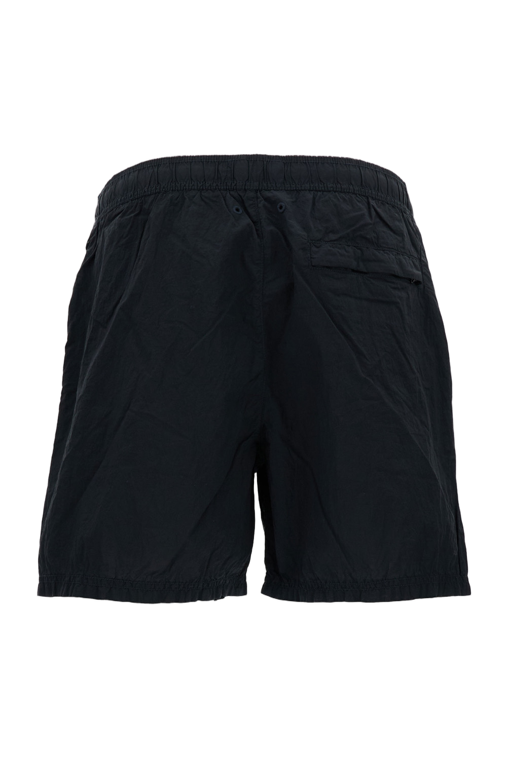Iridescent Nylon Metal Swim Shorts with Technical Details