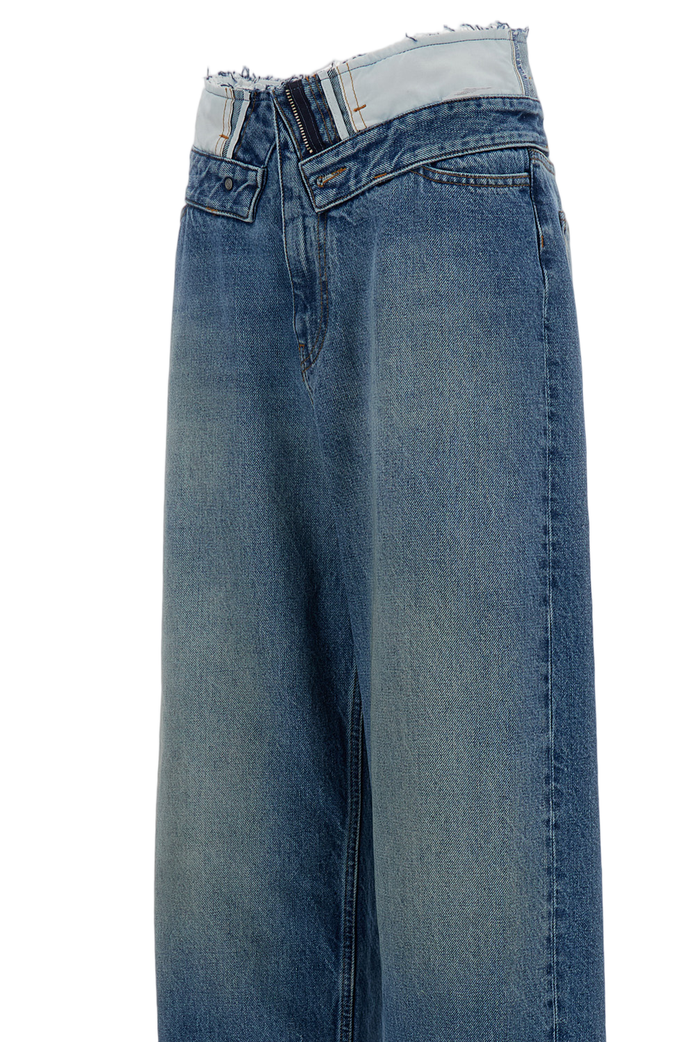Five-Pocket Wide-Leg Jeans