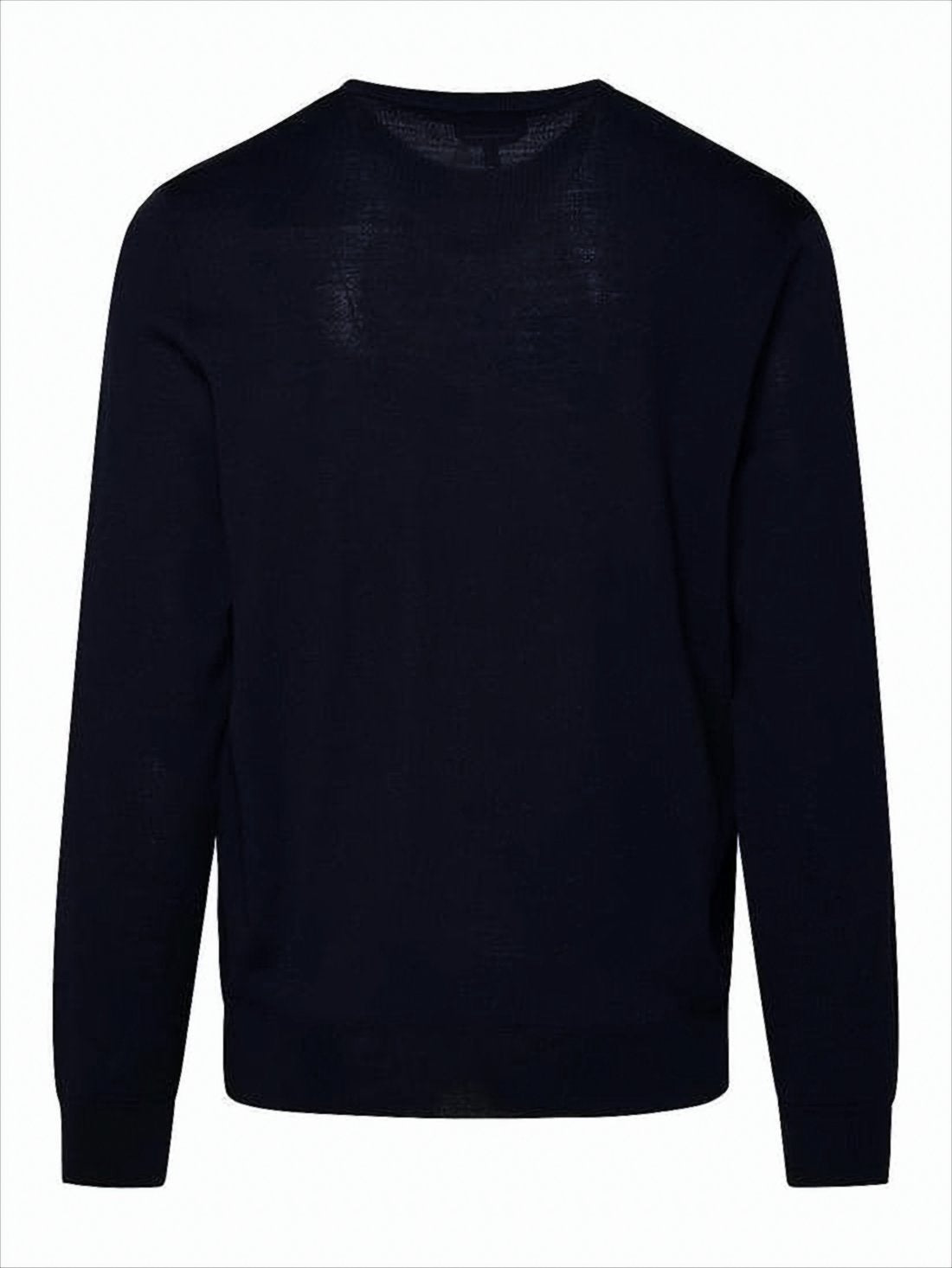 Sweter z okrągłym dekoltem i haftowanym logo