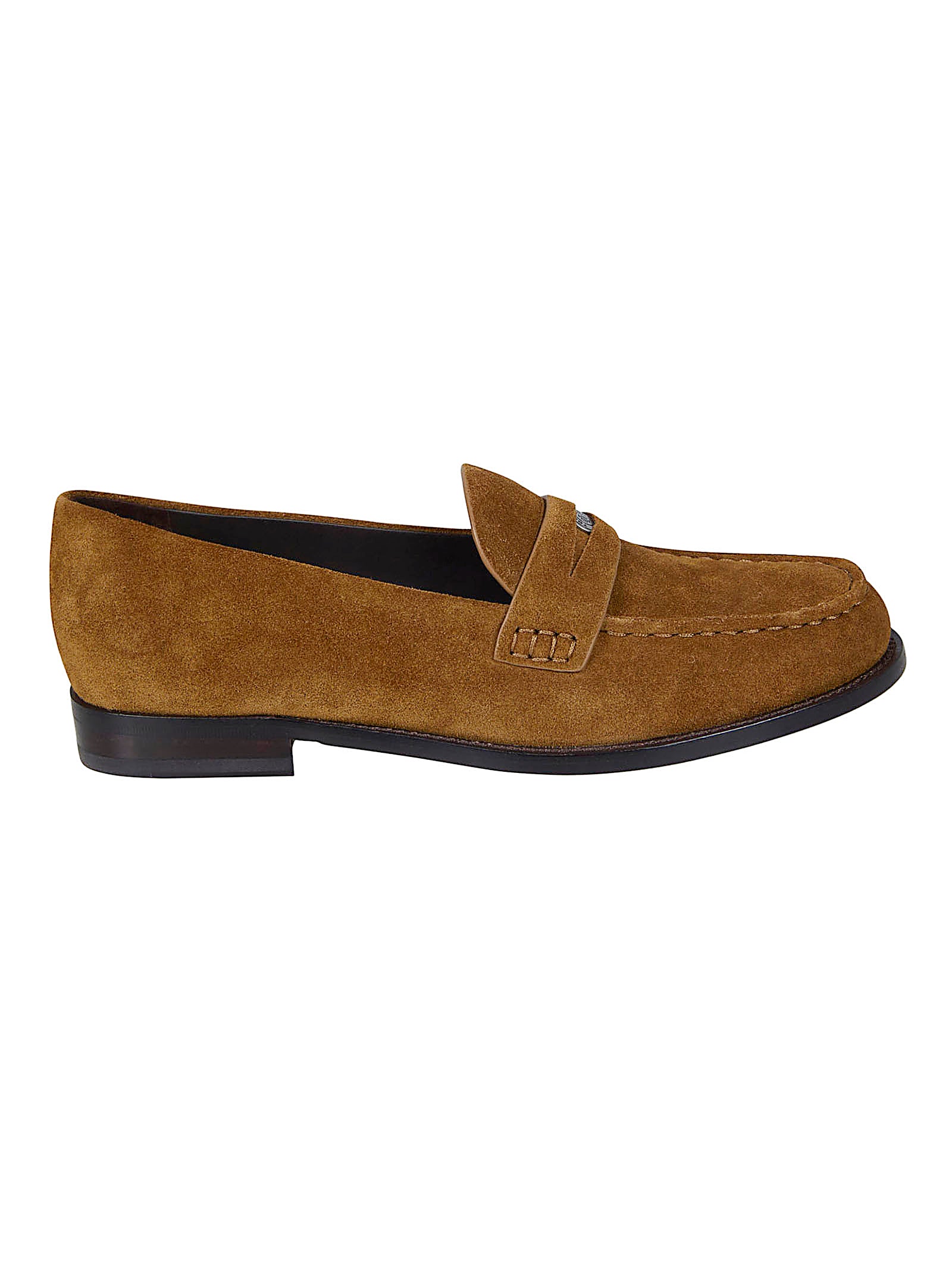 Suede Moccasin-Style Flat Shoes