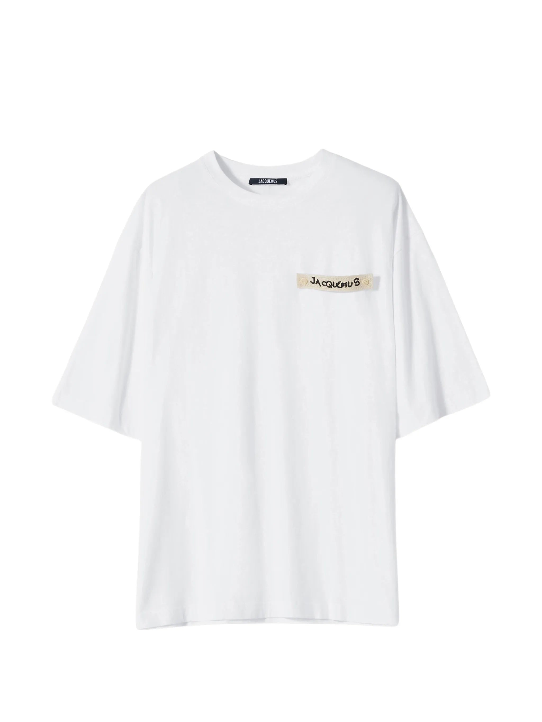 Beige Silk and Nylon Knit T-Shirt