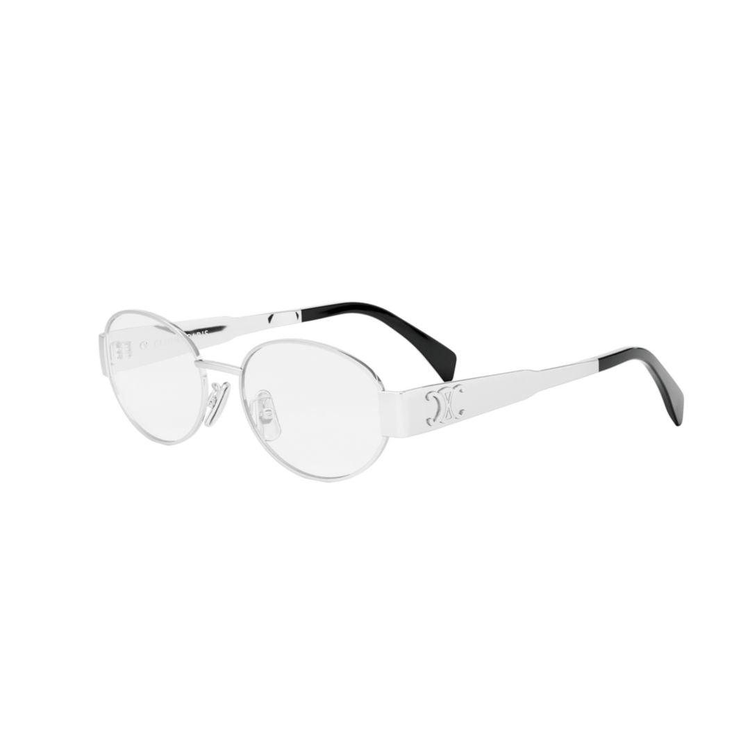 Cl50140u Oval Lens Metal Frame Eyeglasses
