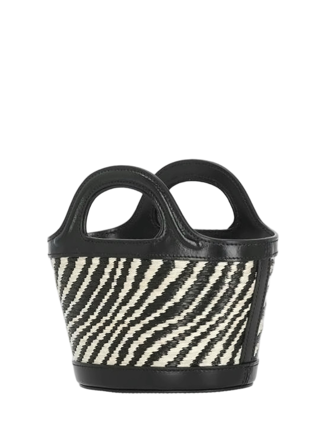 Structured Tote Bag with Woven Pattern