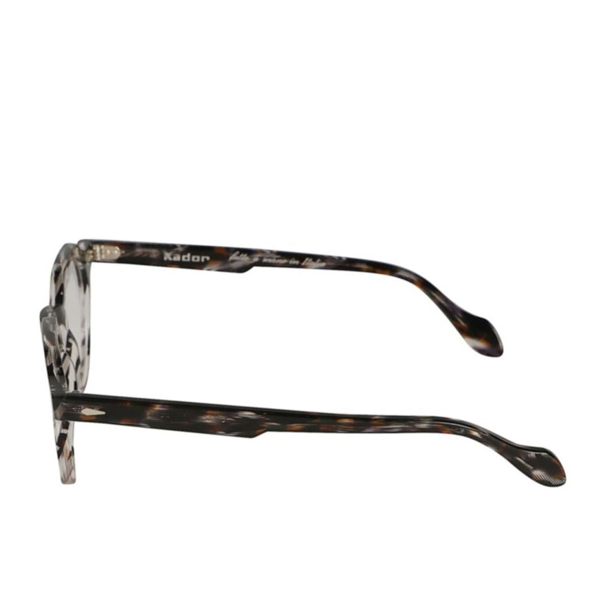 Amadeus Tortoiseshell-Patterned Round Eyeglasses with Keyhole Bridge