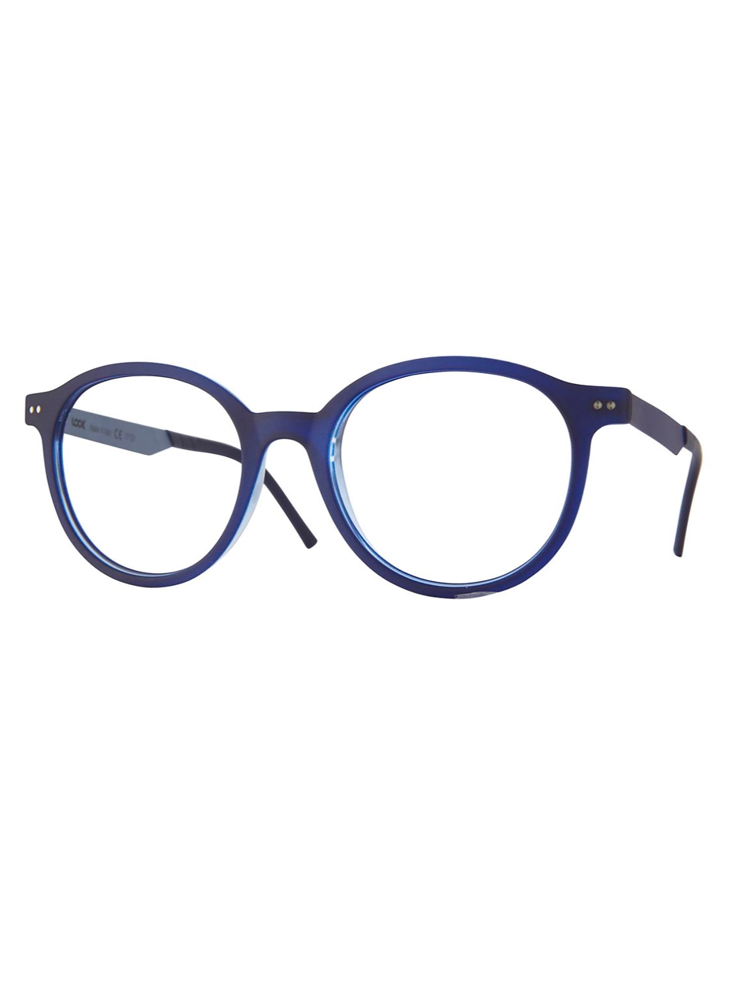 Oval Optical Frames With Matte Finish And Double-Dot Accents