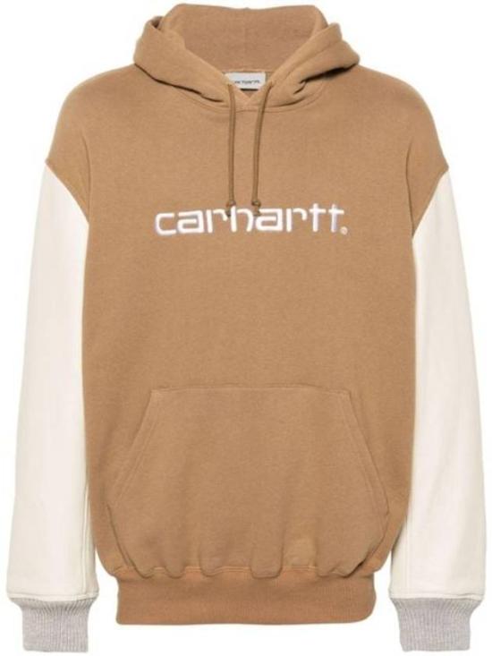 Two-Tone Hooded Sweatshirt With Bold Logo Detail