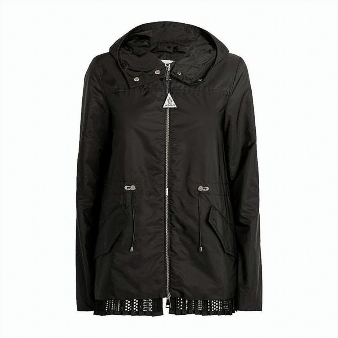 Lightweight Black Moncler Jacket with Hood