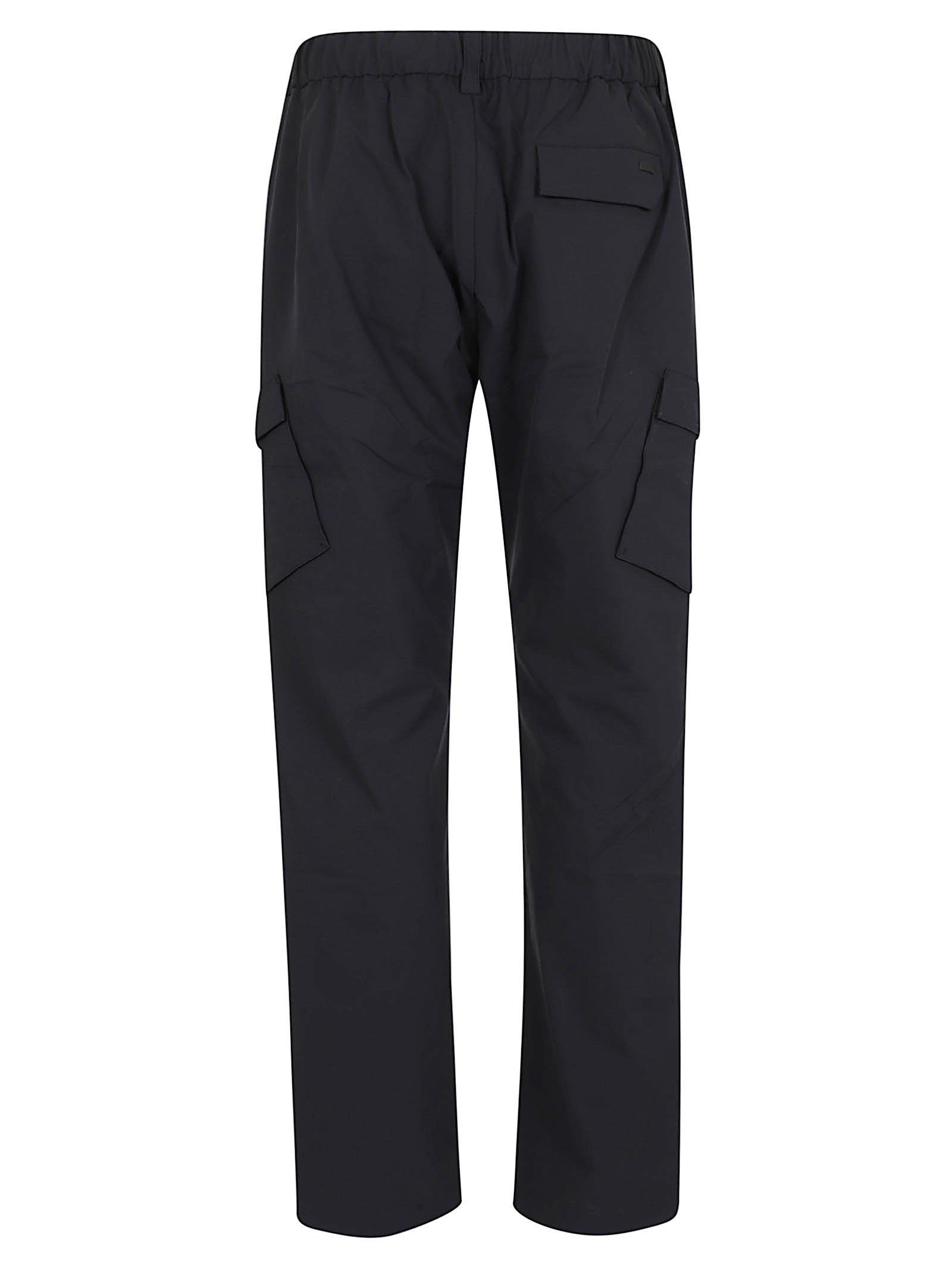 Straight-Leg Casual Trousers with Flap Pockets