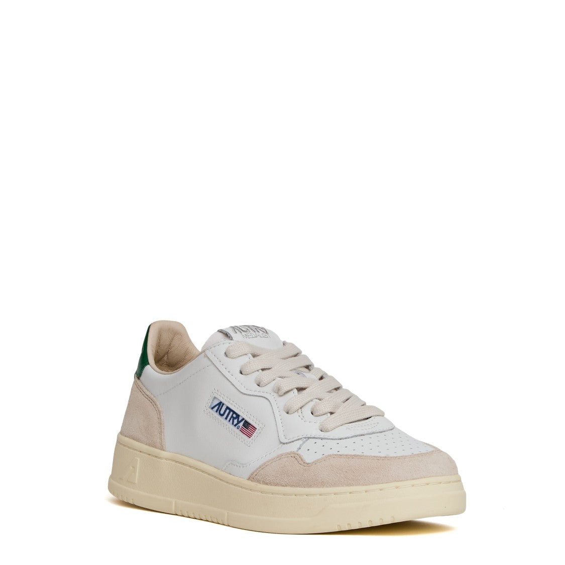 Medalist Low Sneakers in White/Amazon Leather