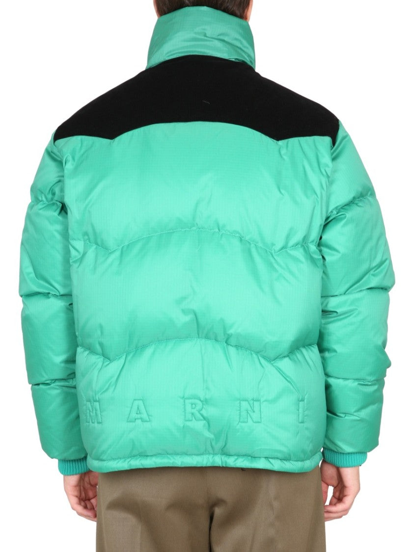 Color-Block Down Jacket