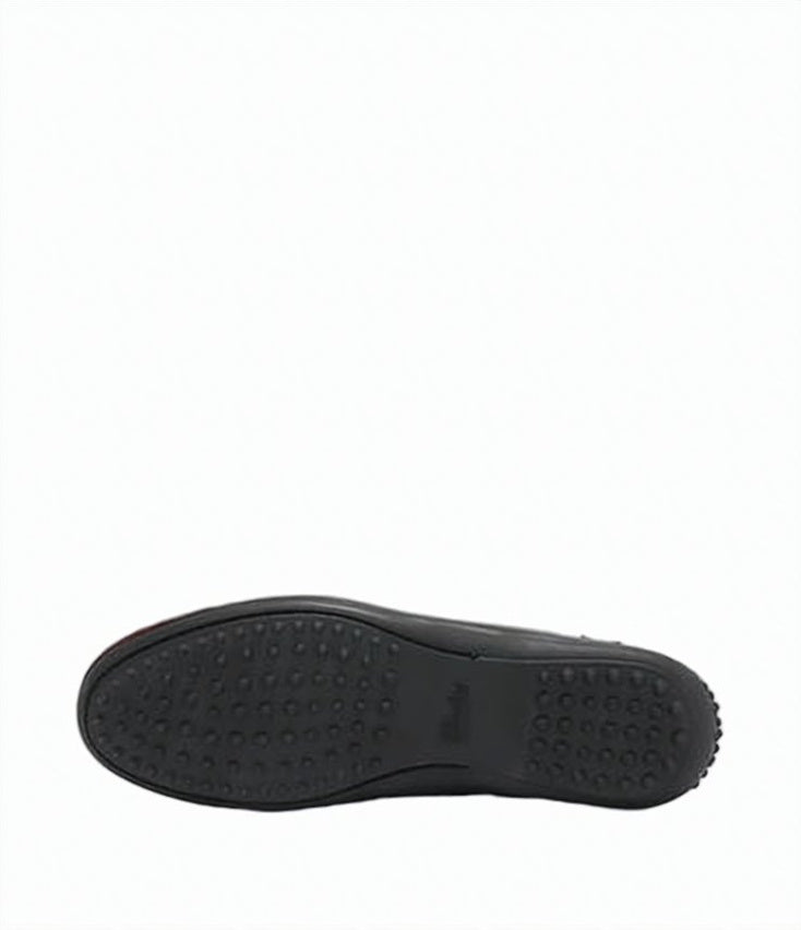 Brown Leather Loafers with Detailed Stitching