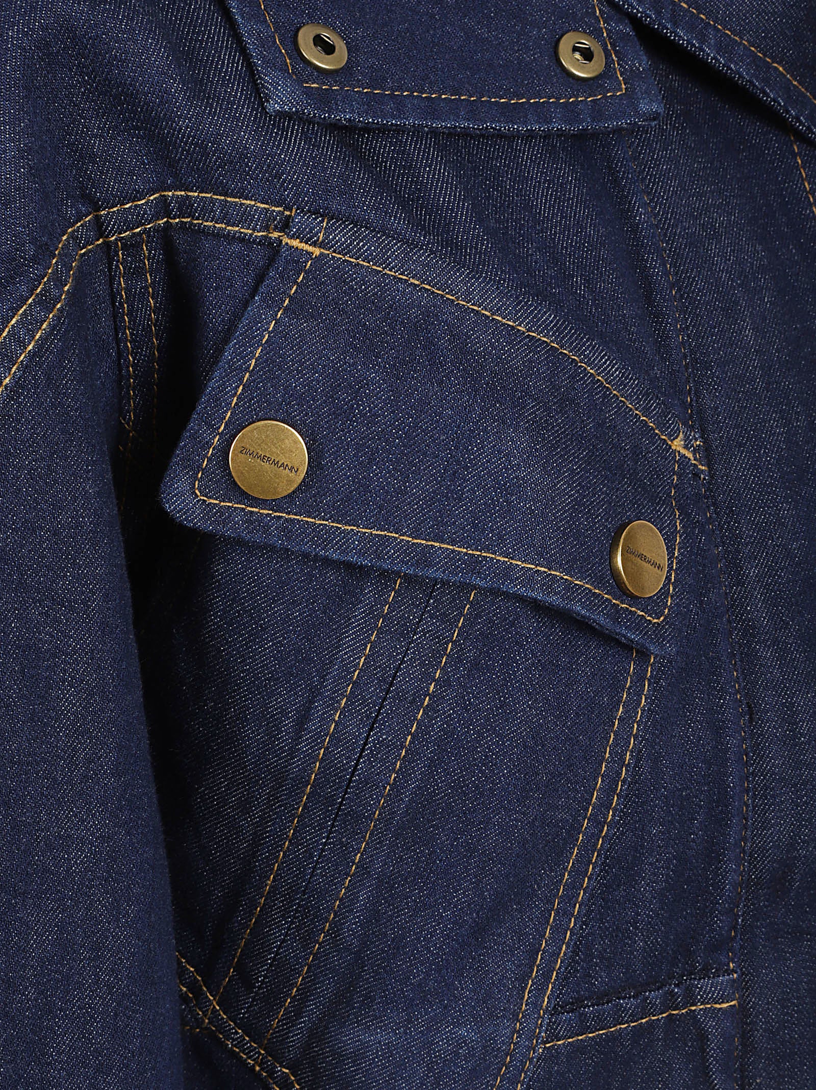 Cropped Denim Jacket with Structured Silhouette