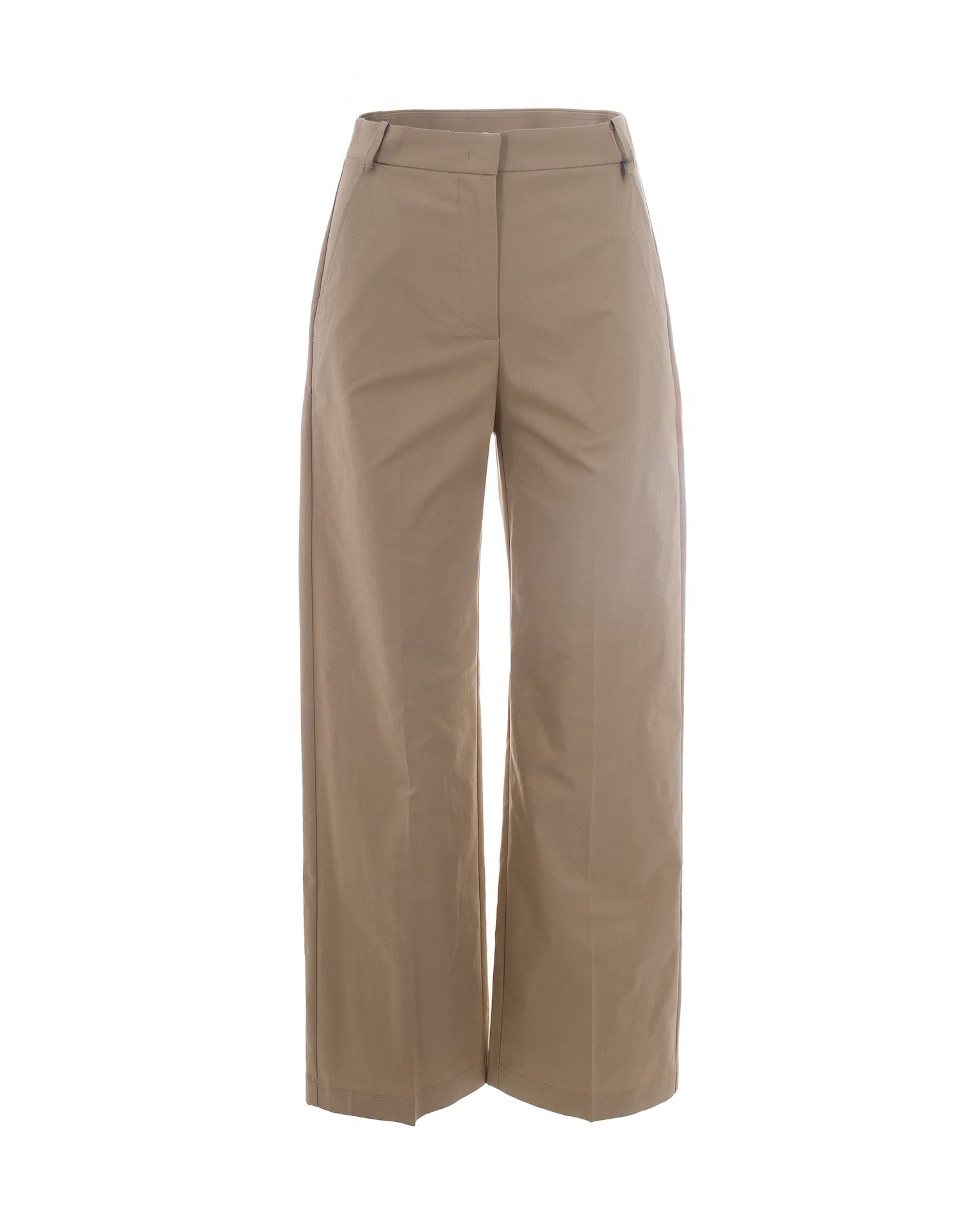 High-Waisted Wide-Leg Pants With Tailored Silhouette And Iconic Detailing
