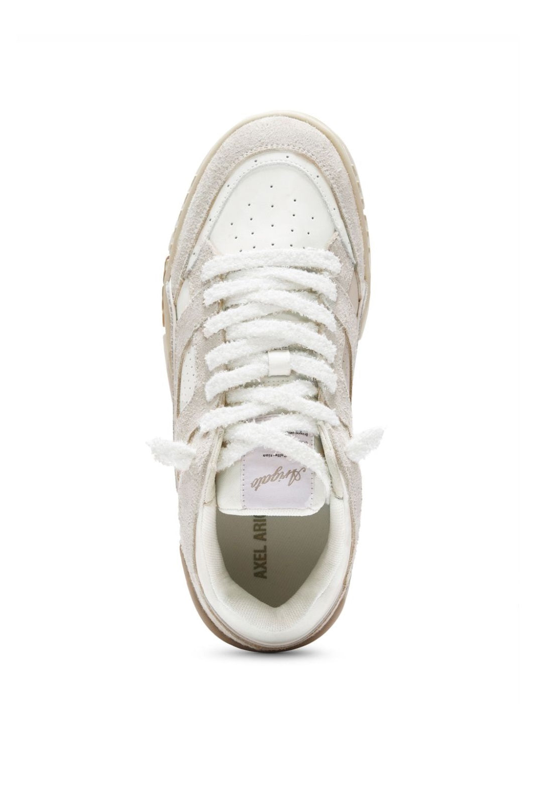 Area Lo Perforated Leather and Suede Sneakers