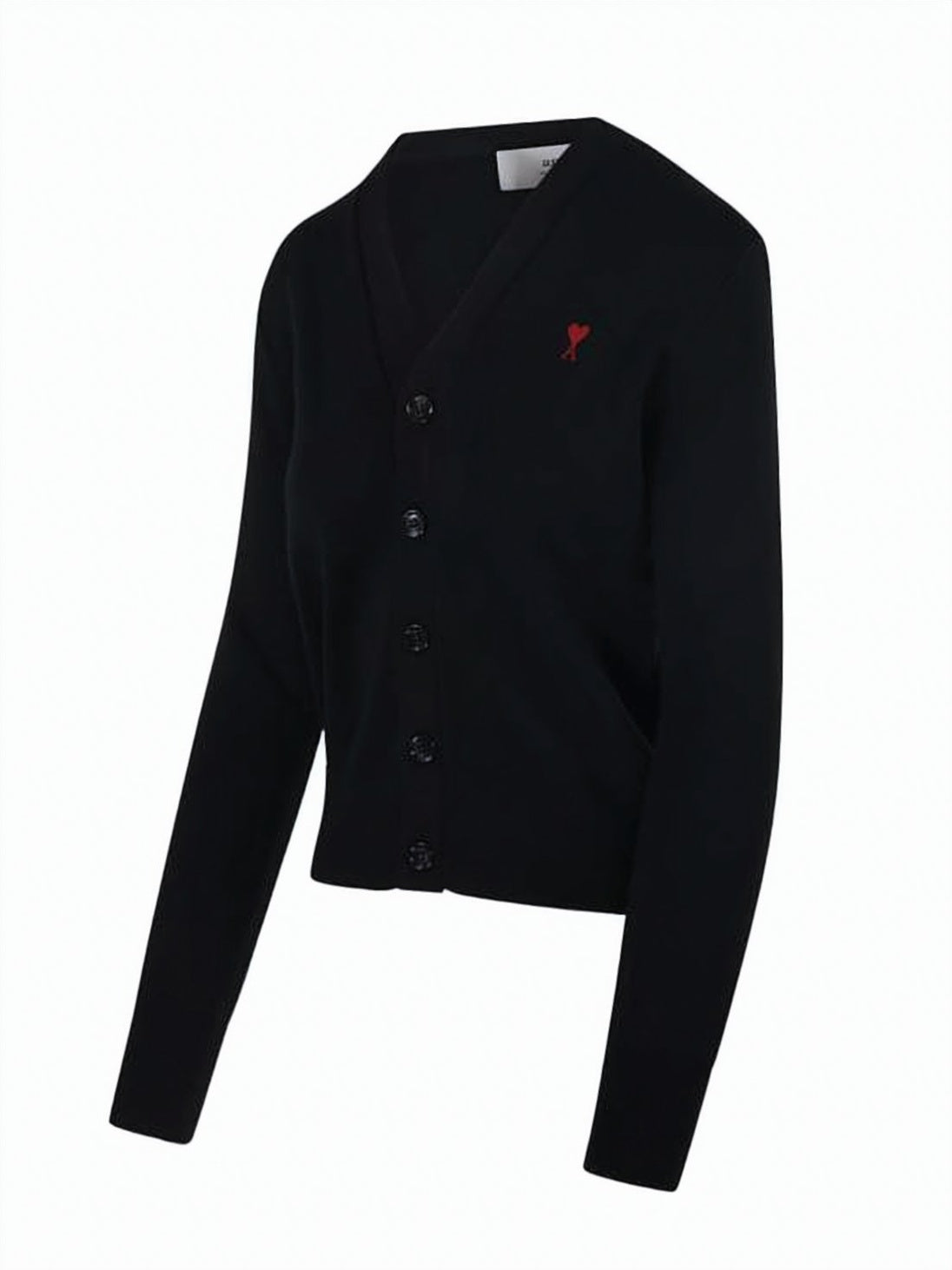 V-Neck Wool Cardigan with Button-Down Front