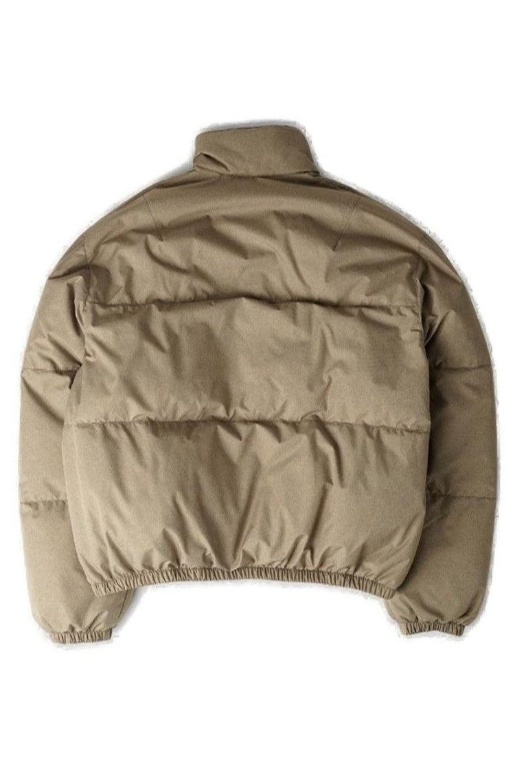 High-Collar Quilted Padded Jacket