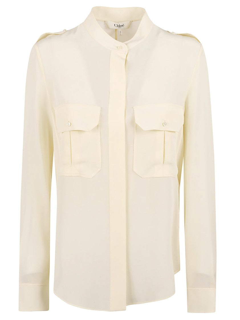 Silk Button-Down Shirt