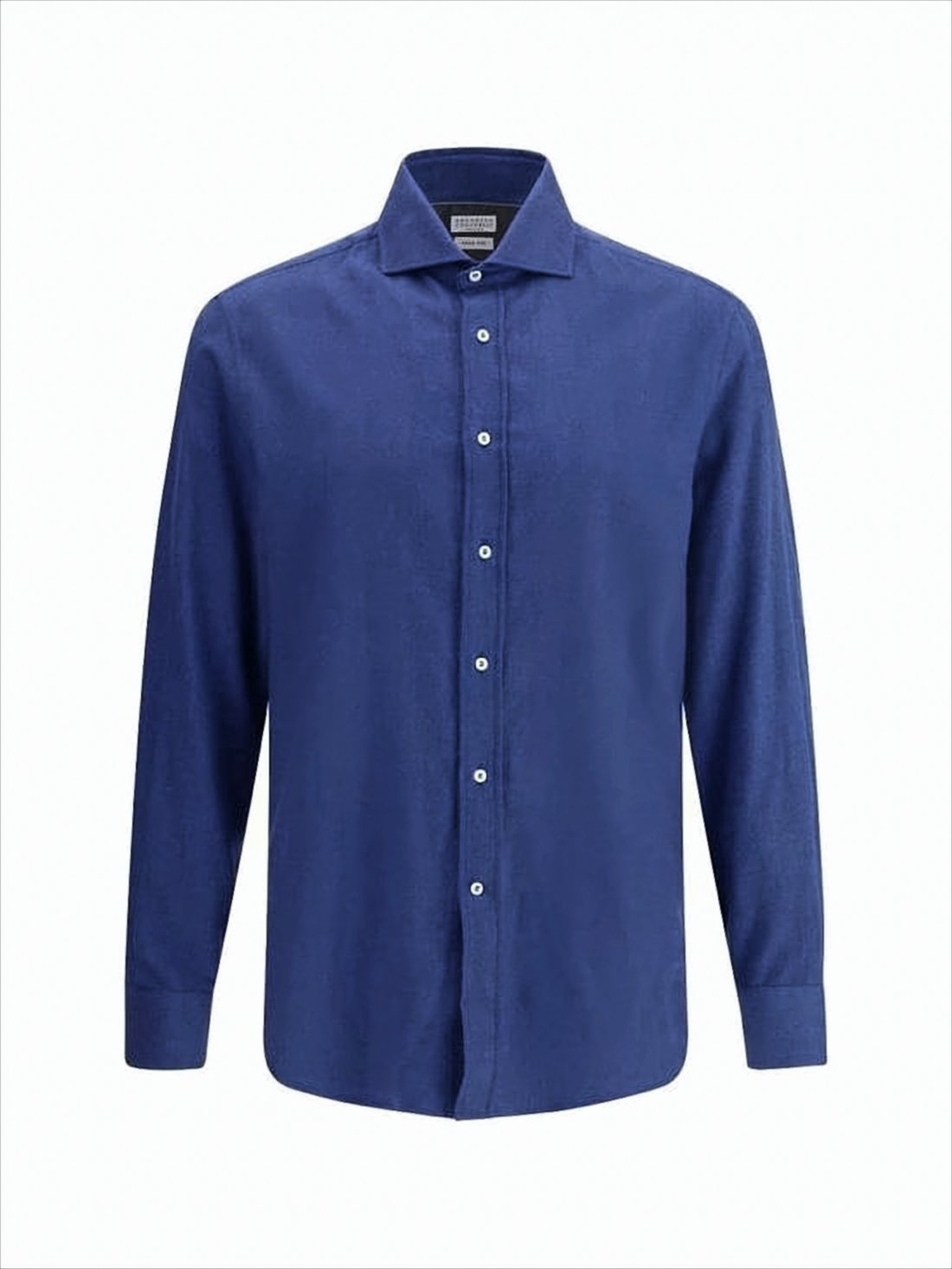 Tailored Long-Sleeve Shirt with Classic Collar