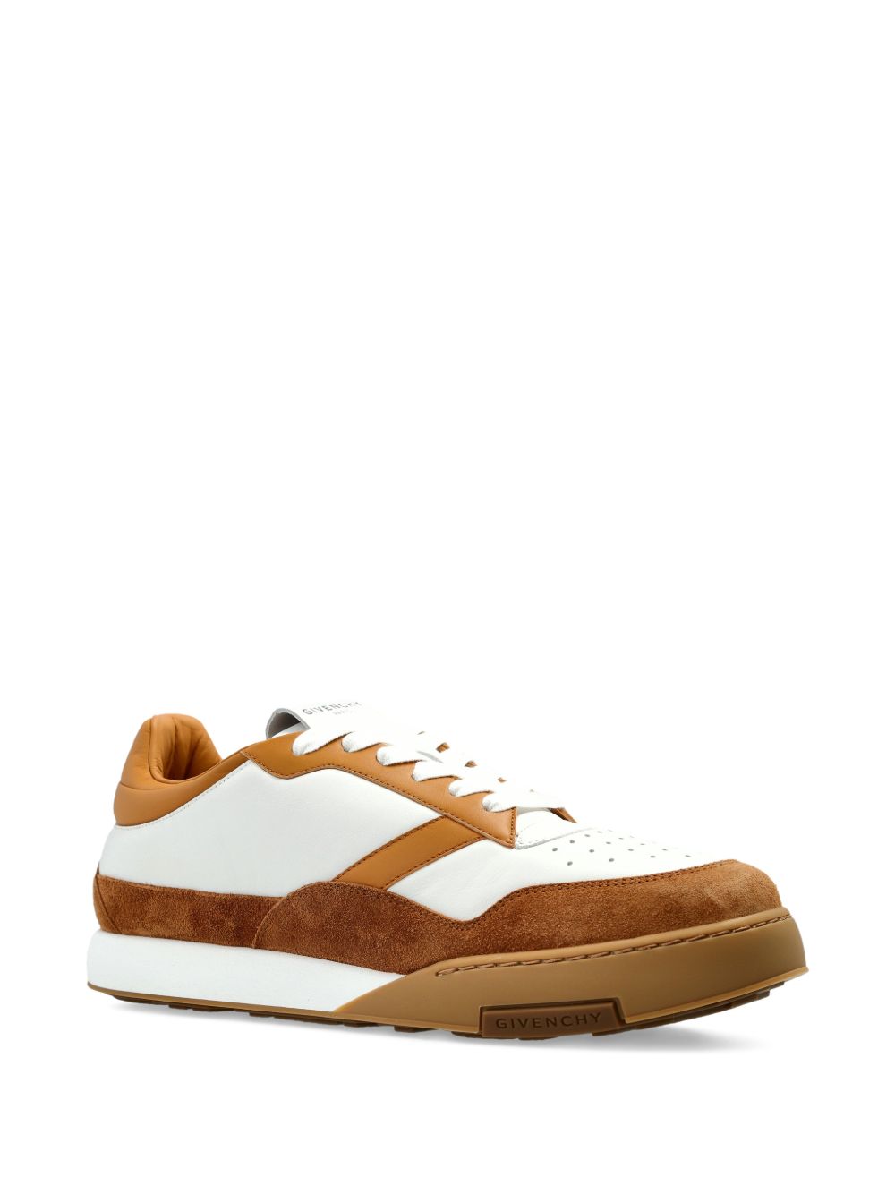 Low-Top Sneakers With White Leather Panels