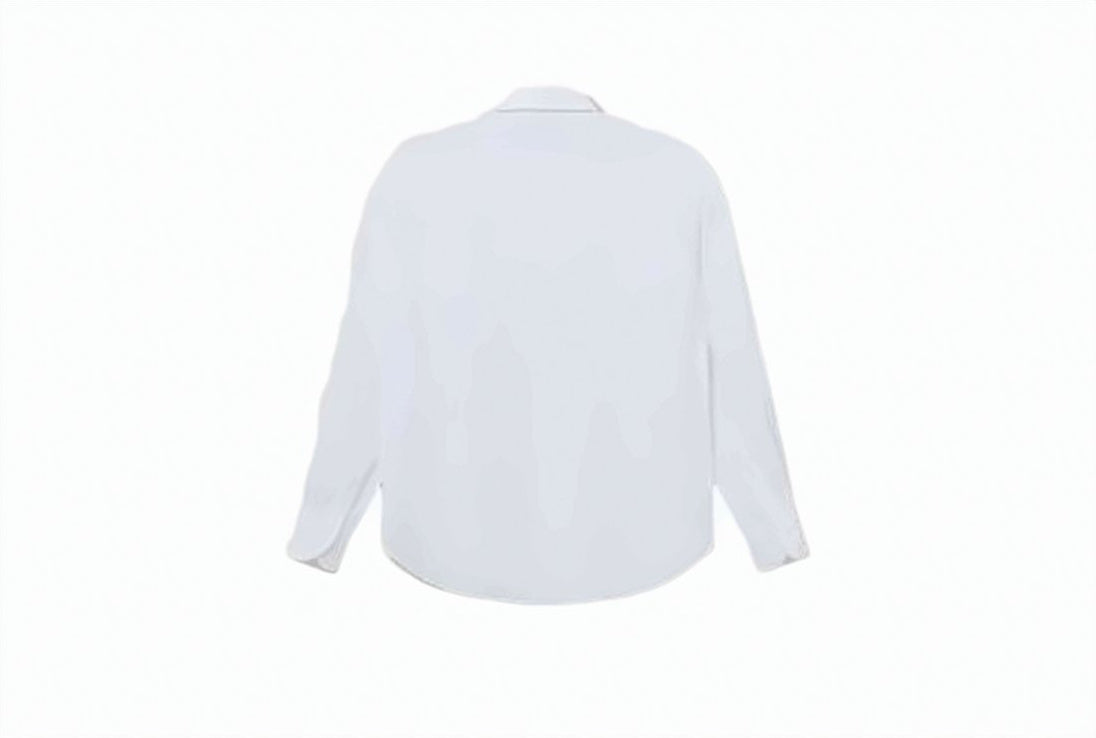 Crisp White Linen Long-Sleeve Shirt