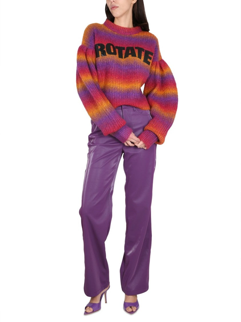 Bold Logo Inlay Crewneck Sweater