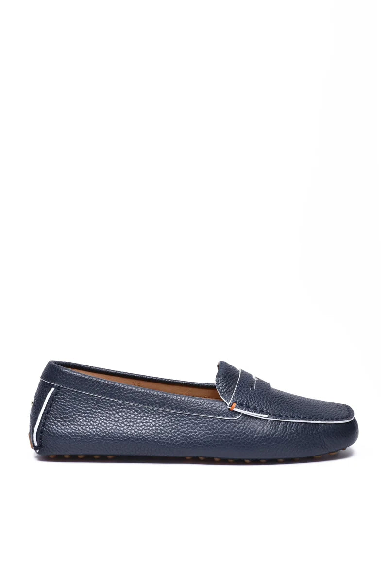 Hammered Loafer - Blue
