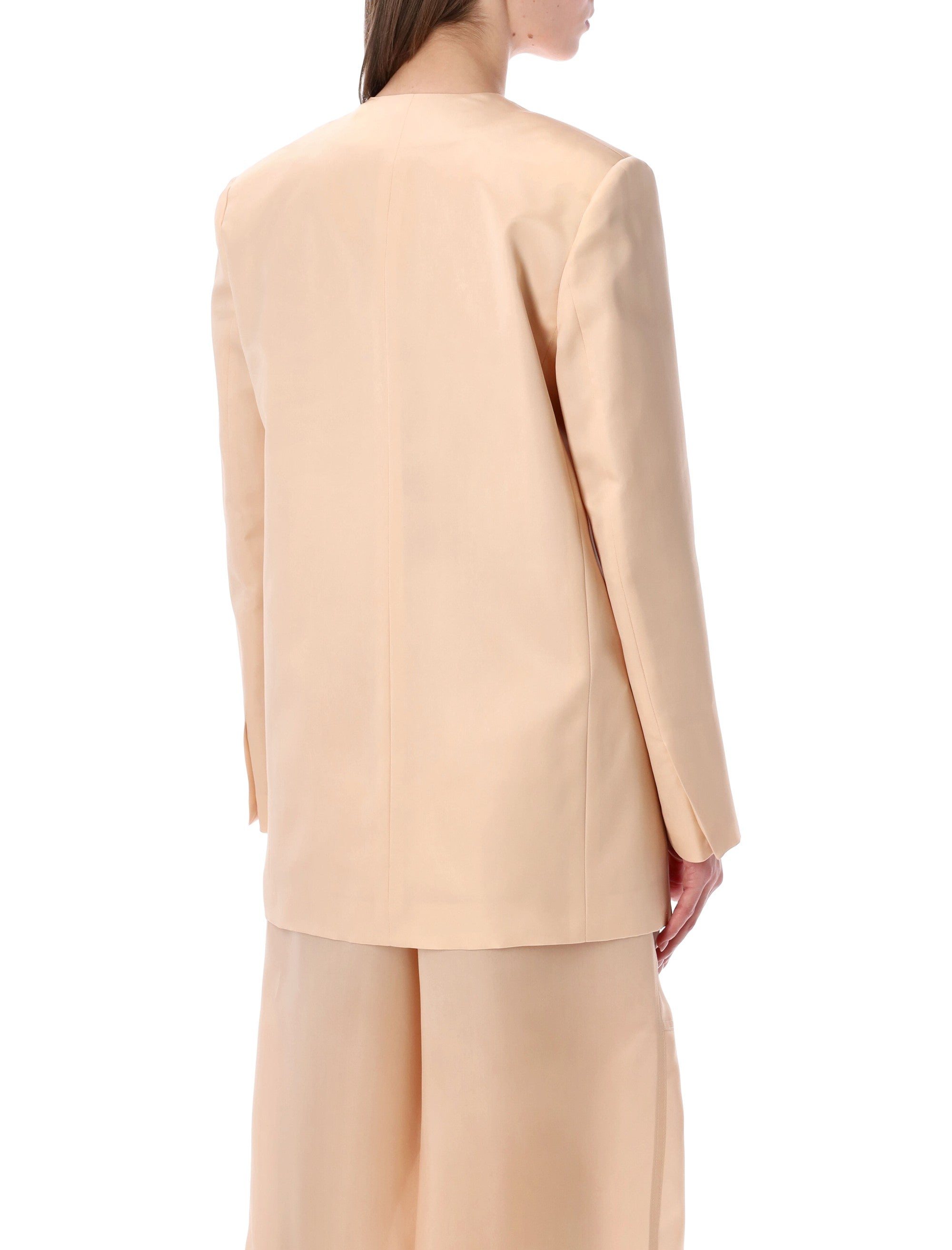 Double-Breasted Silk Organza Jacket